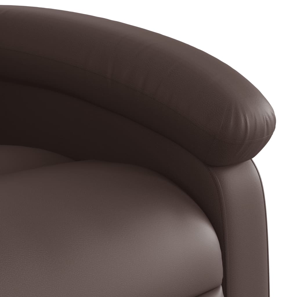 Fauteuil Relax Électrique Marron Foncé