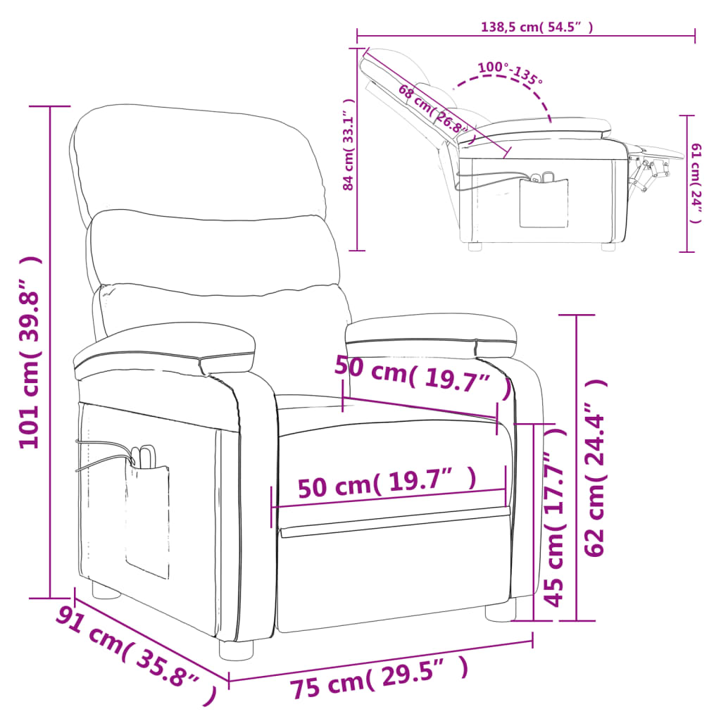 Fauteuil Massant Luxe