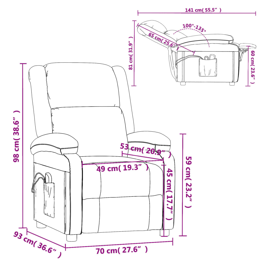 Fauteuil Massant Blanc