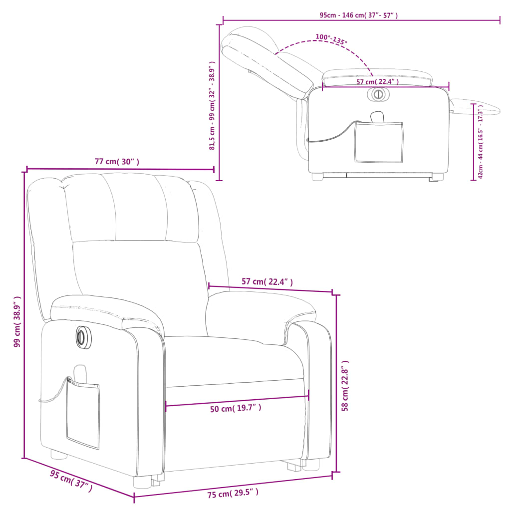 Fauteuil Électrique Releveur Massant