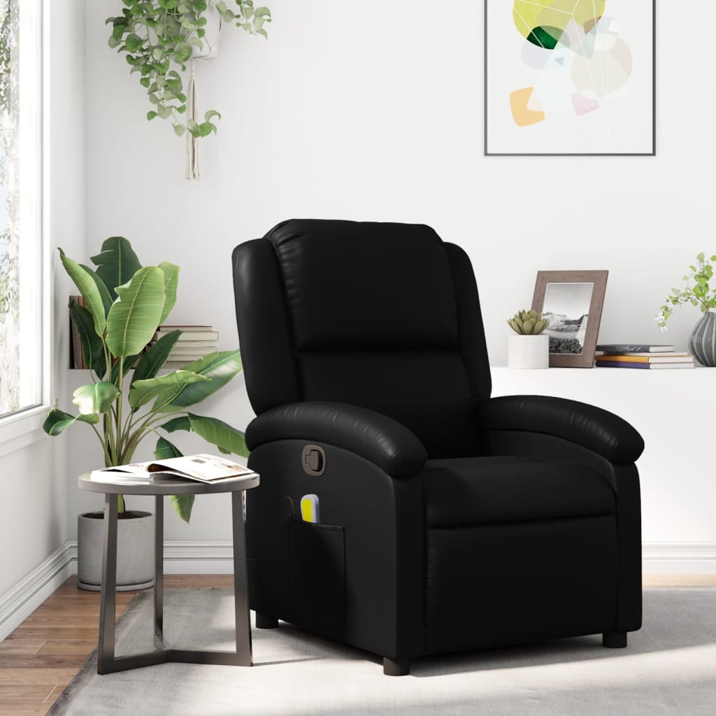 Fauteuil Massant Noir Profond