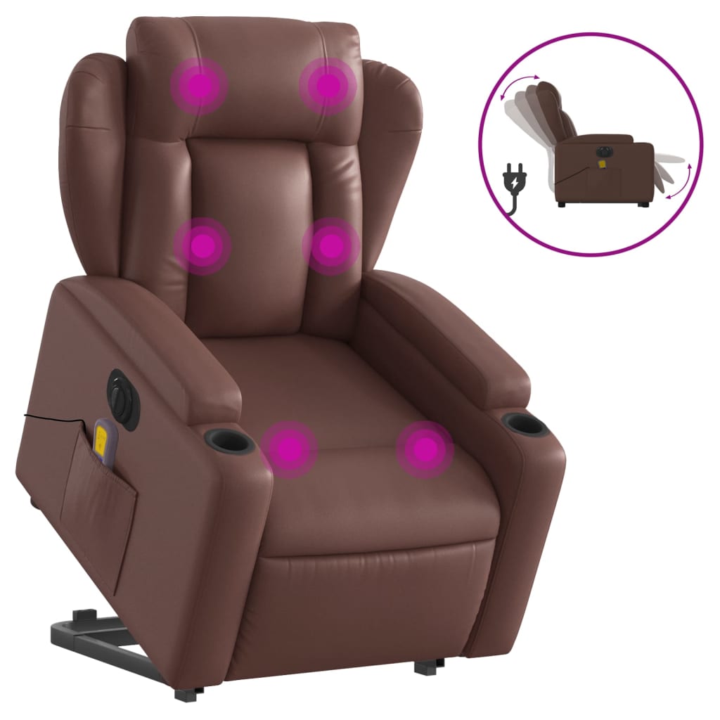 Fauteuil Relax Électrique Cuir Chic