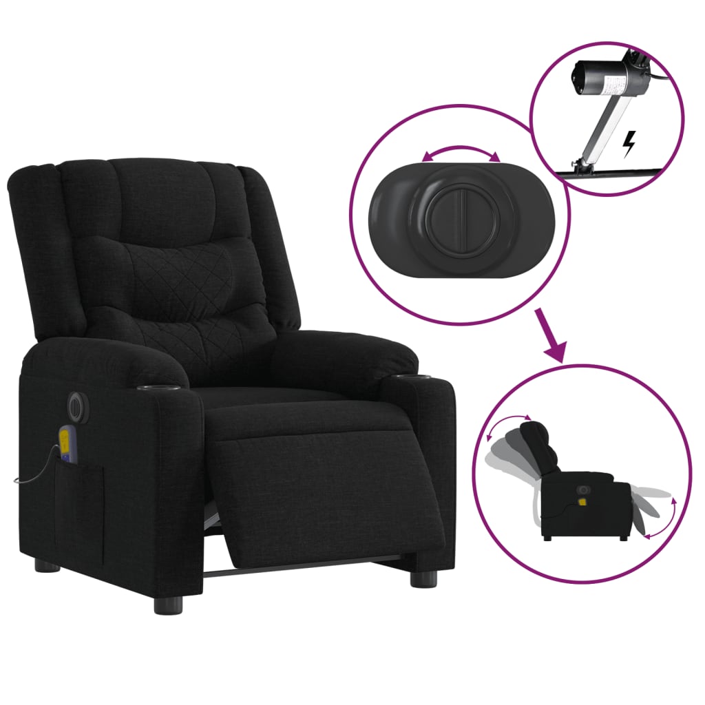 Fauteuil Noir Relax