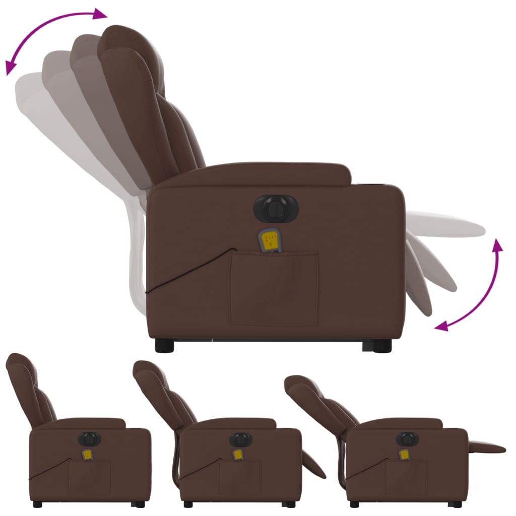 Fauteuil Relax Électrique Cuir Chic