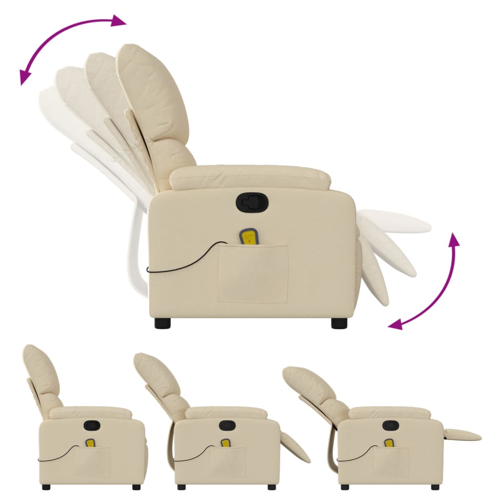 Fauteuil Massant Crème