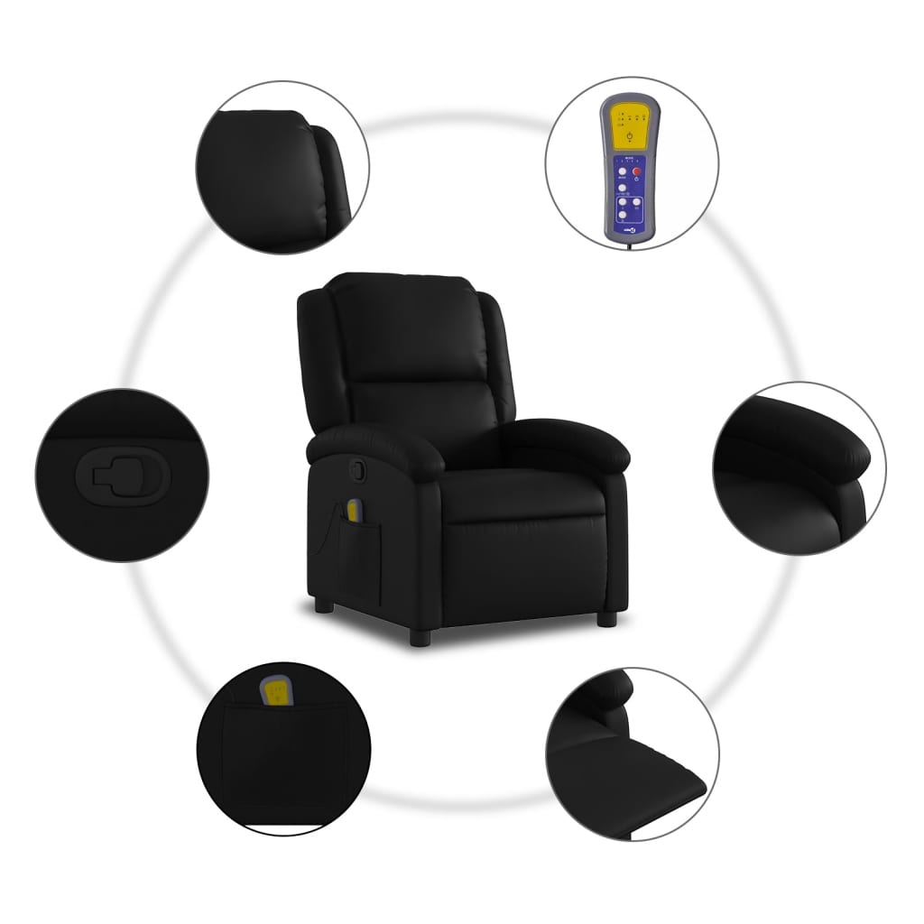 Fauteuil Massant Noir Profond