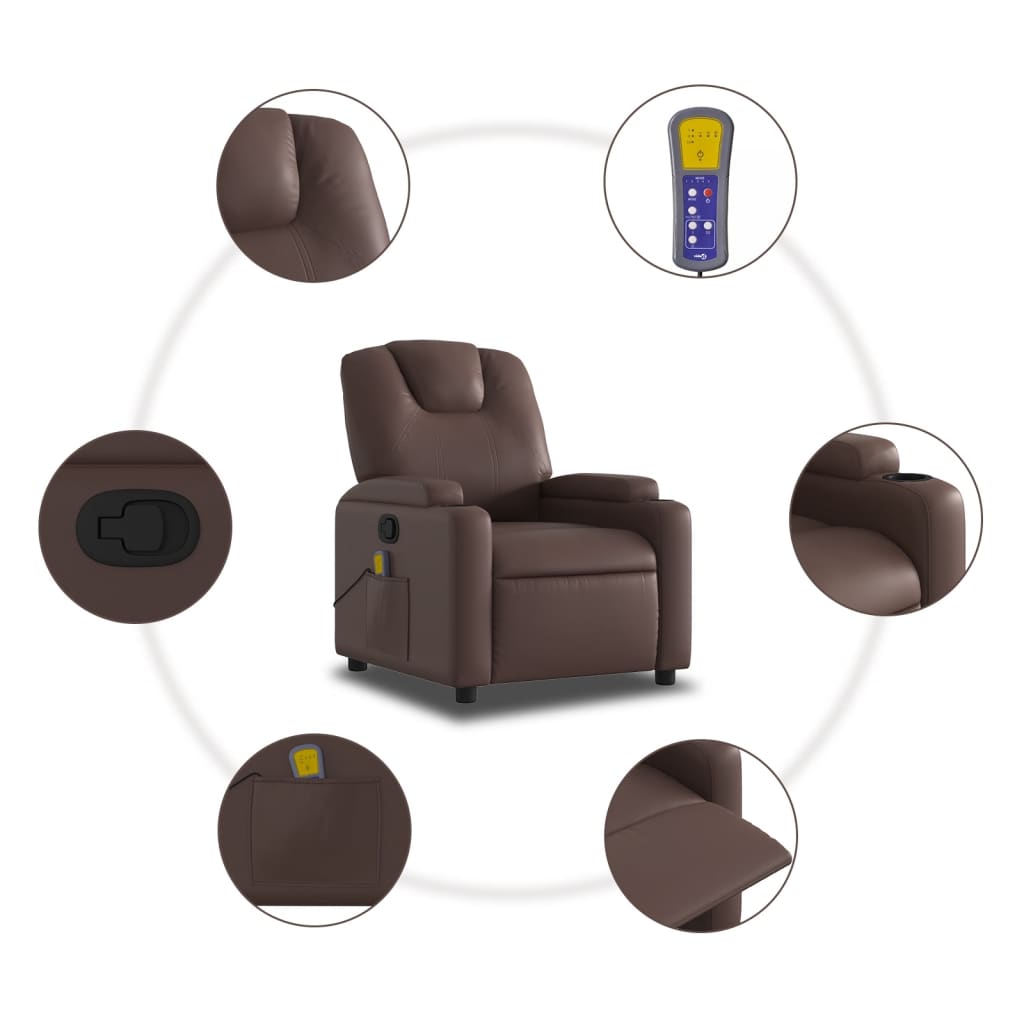 Fauteuil Relax Cuir Manuel