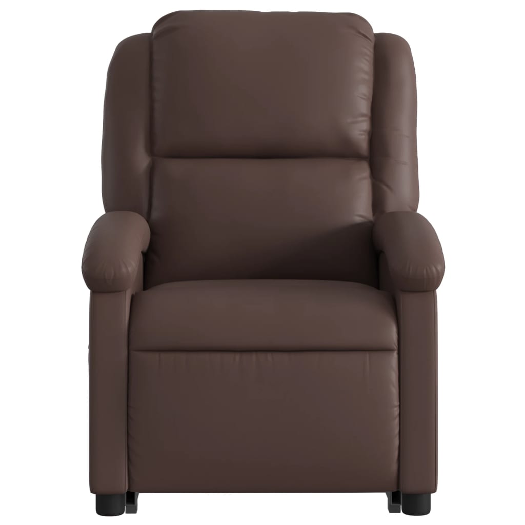 Fauteuil Relax Électrique Marron Foncé