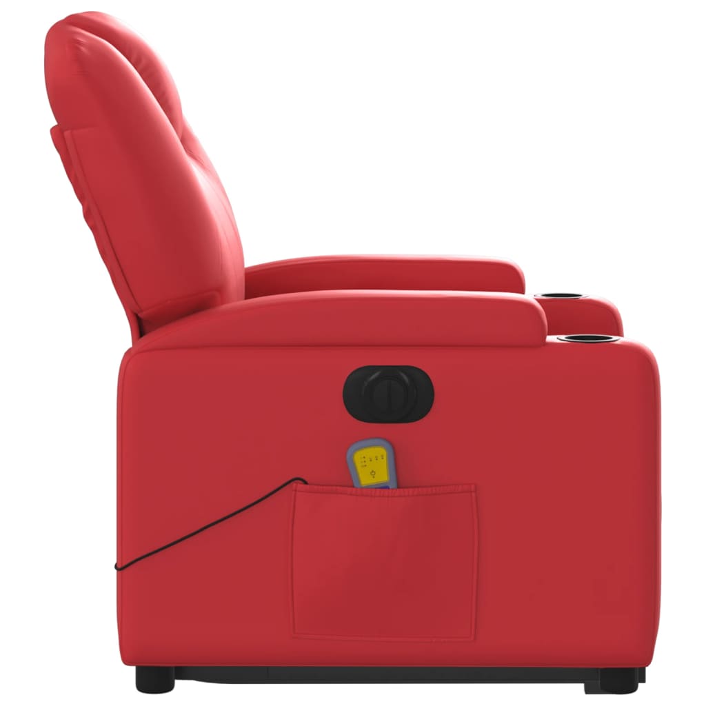 Fauteuil Relaxation Cuir Rouge