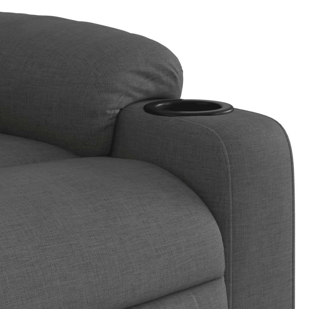 Fauteuil Relax Électrique Gris Foncé