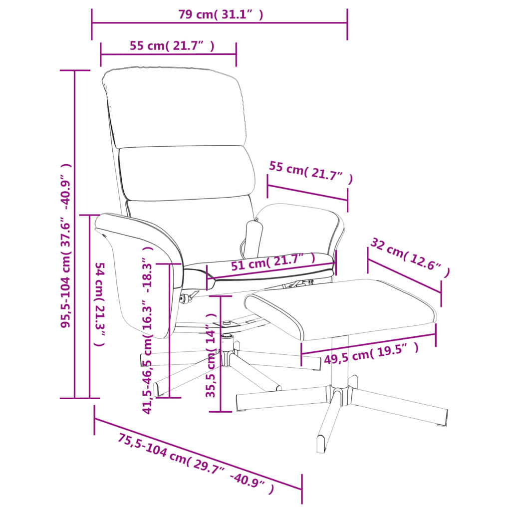 Fauteuil Relaxation Tissu Manuel