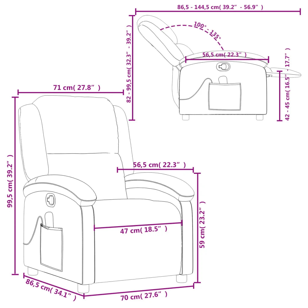 Fauteuil Relaxant Manuel