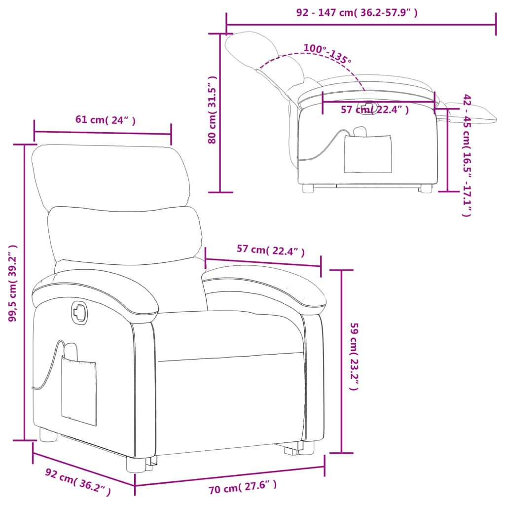 Fauteuil Relax Levage Électrique