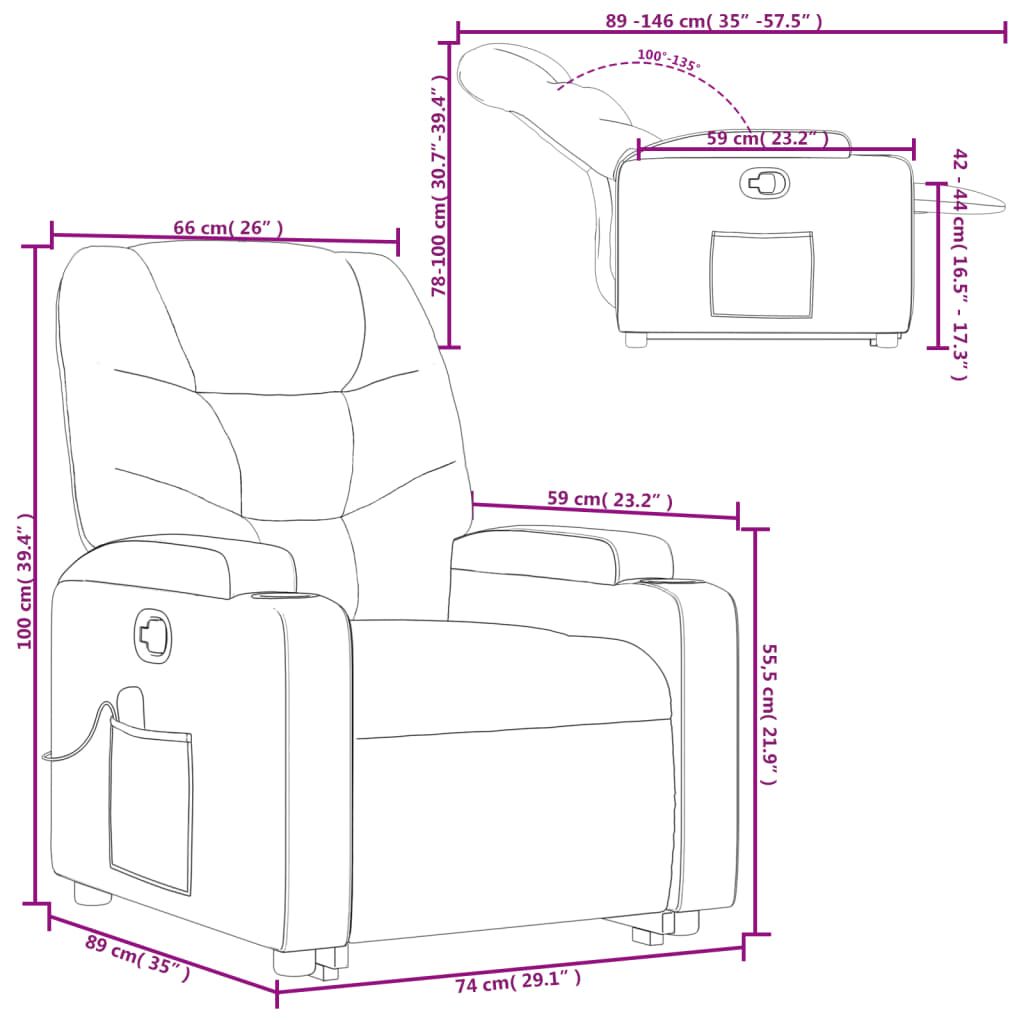 Fauteuil Relax Inclinable Manuel