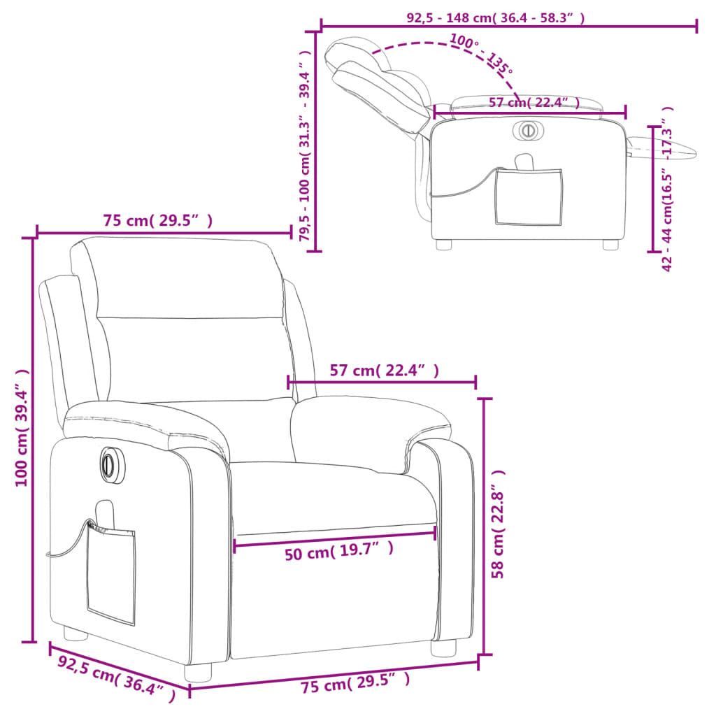 Fauteuil Relaxation Velours