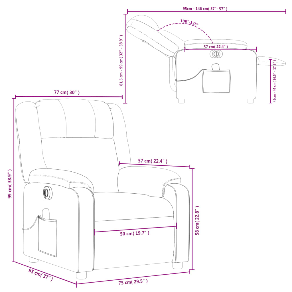 Fauteuil Massant En Cuir