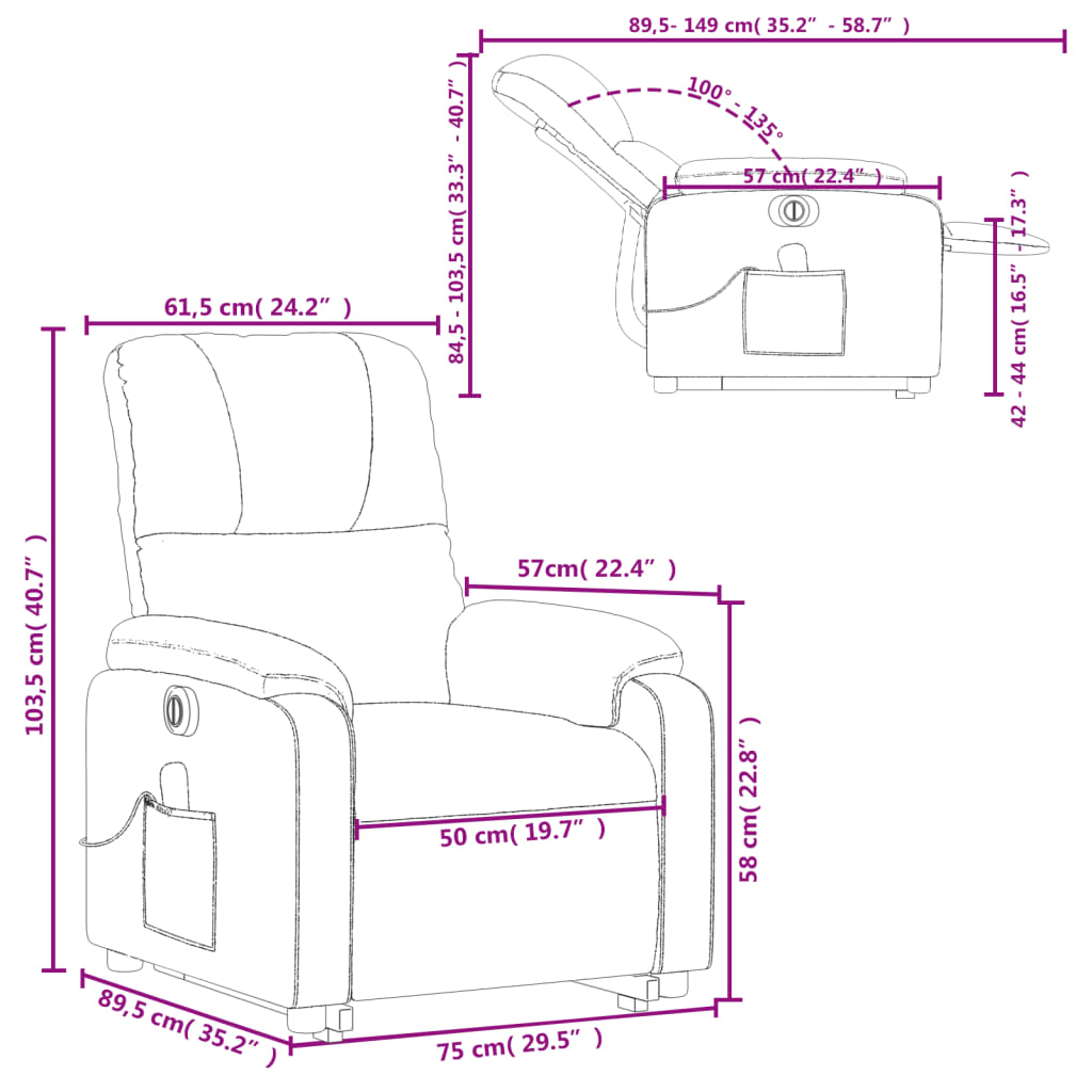 Fauteuil Relax Électrique Design