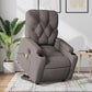 Fauteuil Relax Tissu Gris Électrique