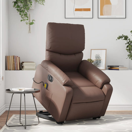 Fauteuil Cuir Marron Relax