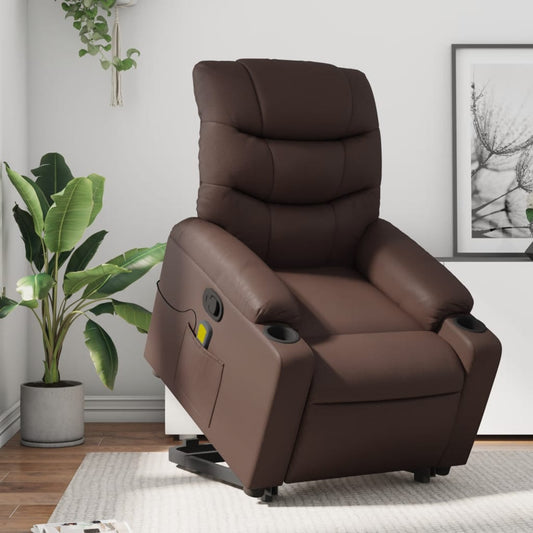 Fauteuil Relax Manuel Marron