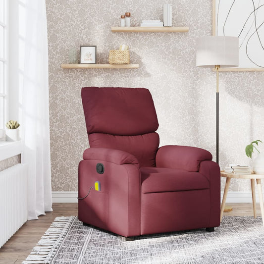 Fauteuil Relax Tissu Rouge