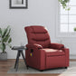 Fauteuil Relax Cuir Rouge Sobre