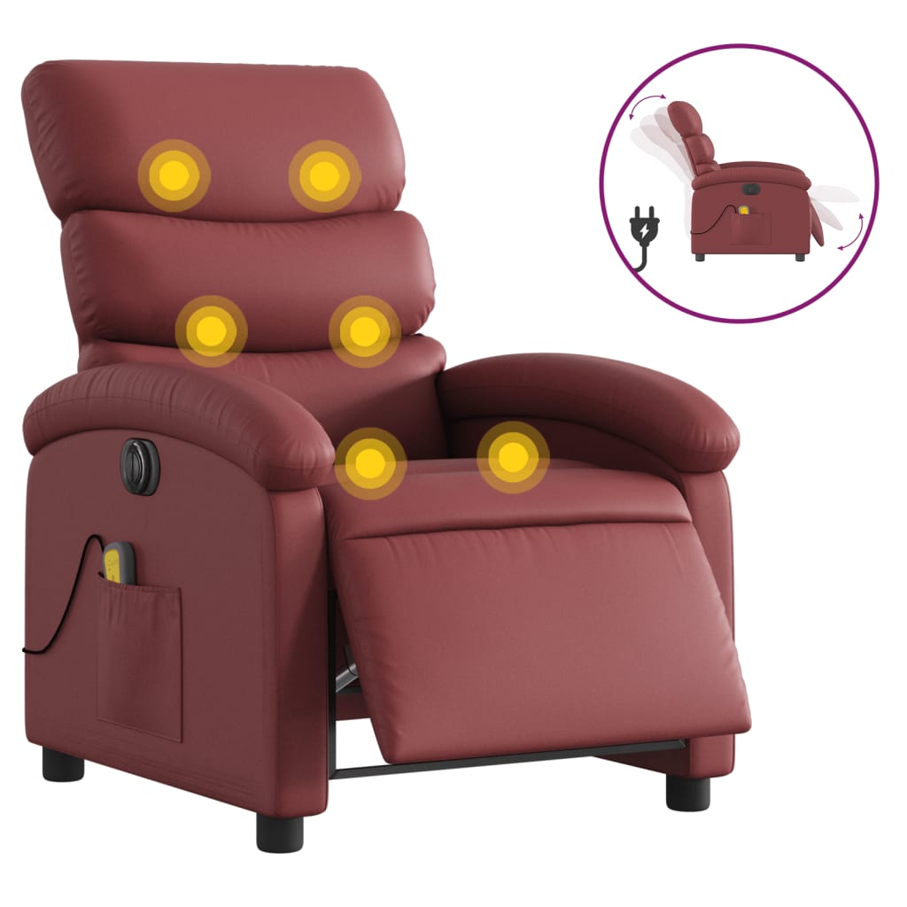 Fauteuil Relax Cuir Repose Pied