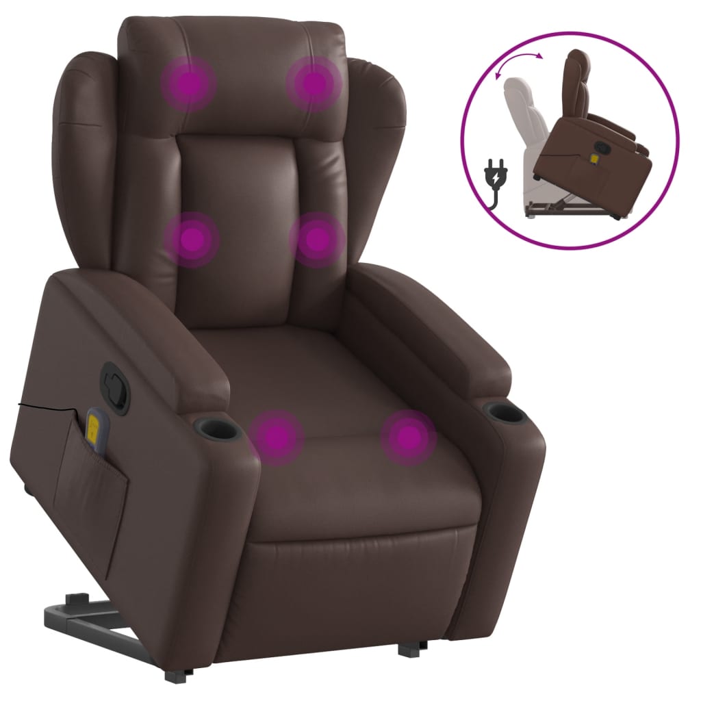 Fauteuil Relax Marron Vieilli