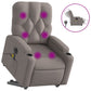 Fauteuil Relax Tissu Gris Électrique