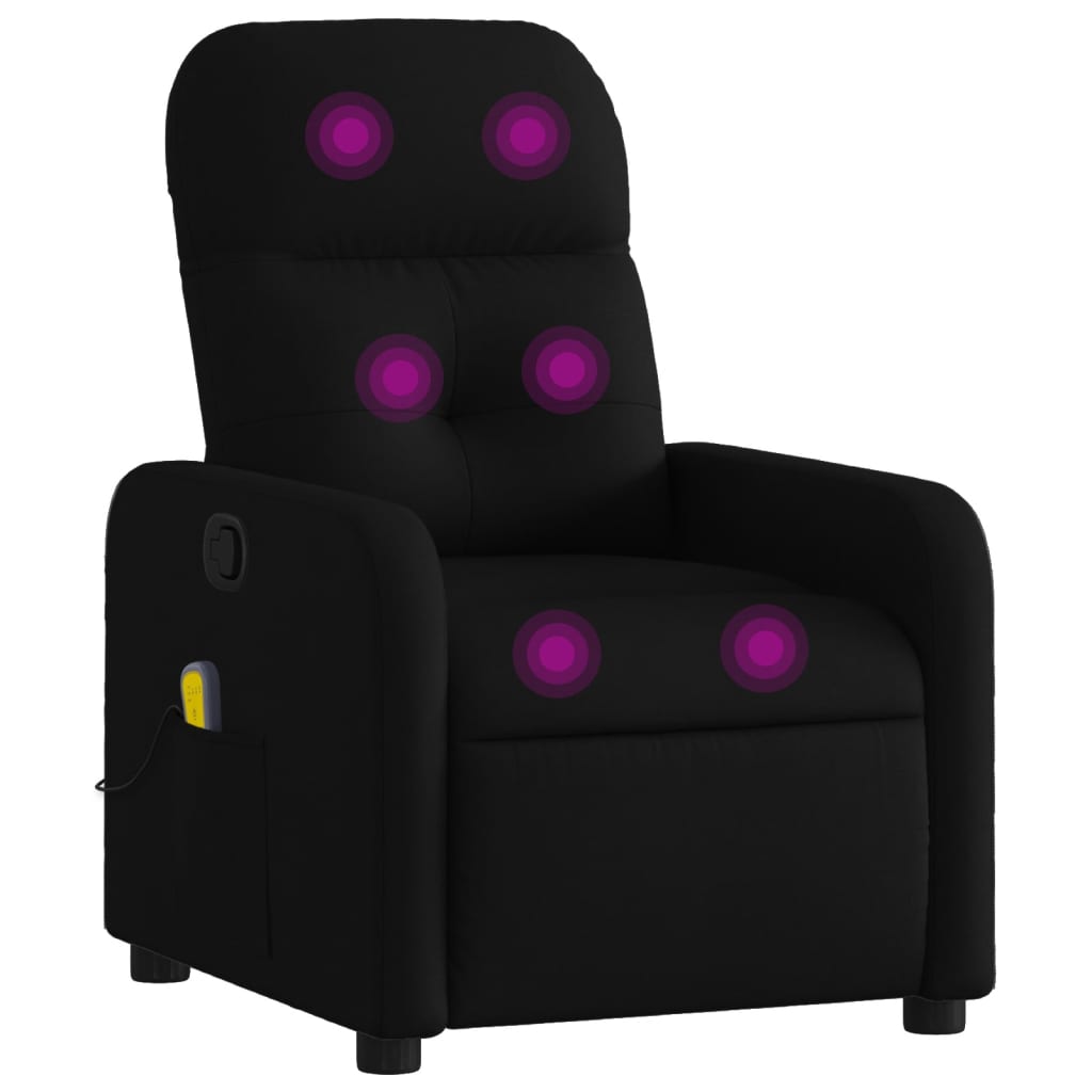 Fauteuil Massant Tissu Noir