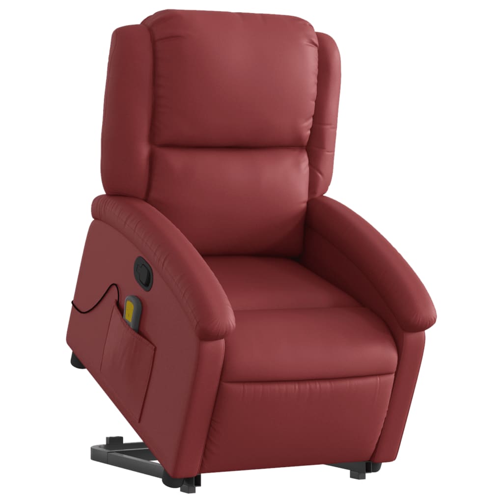 Fauteuil Relax Manuel Rouge Releveur