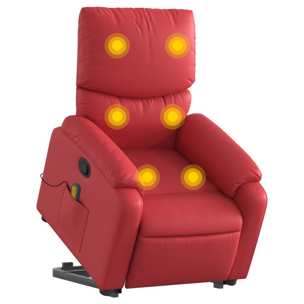 Fauteuil Relax Manuel Rouge