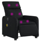 Fauteuil Relax Simili-Cuir Noir