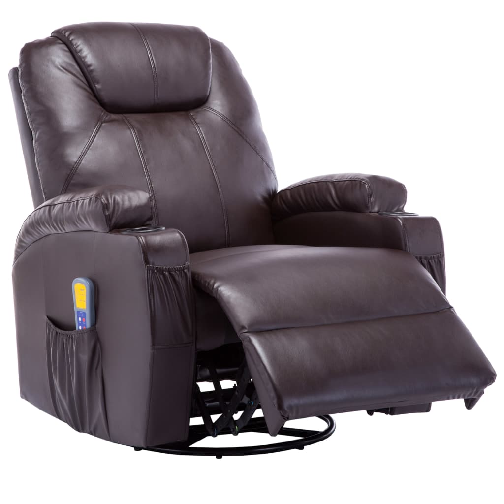 Fauteuil Massant Chauffant Cuir