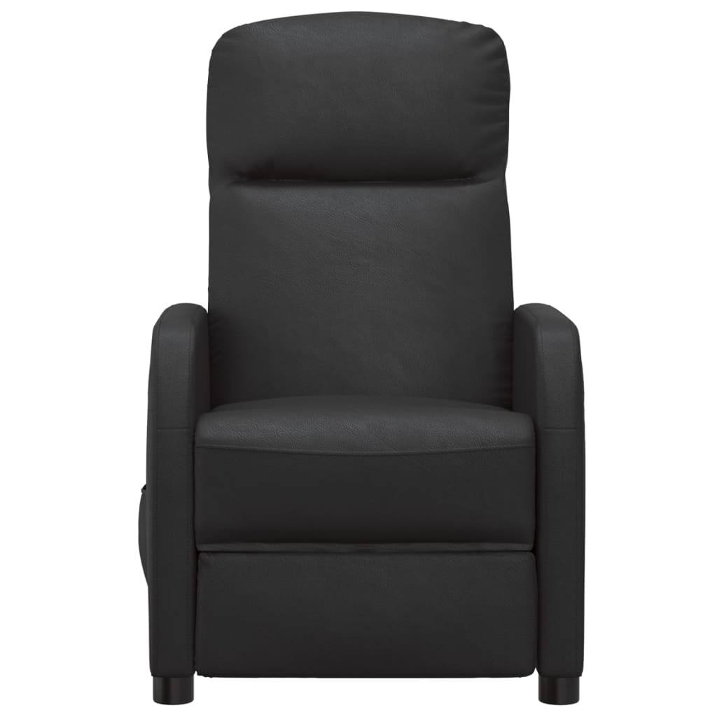 fauteuil massant cuir noir