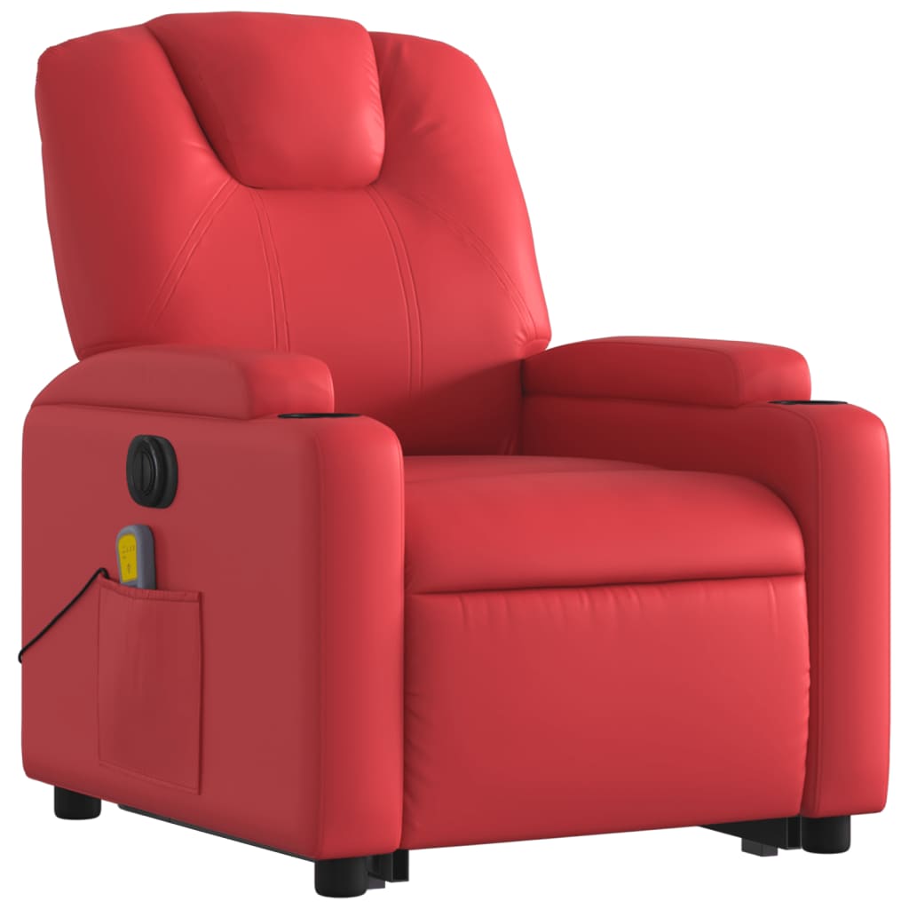 Fauteuil Relaxation Cuir Rouge