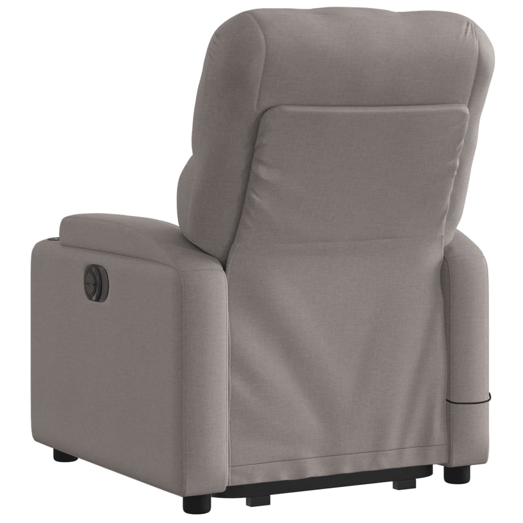 Fauteuil Relax Tissu Gris Électrique