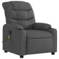 Fauteuil Relax Électrique Gris Foncé