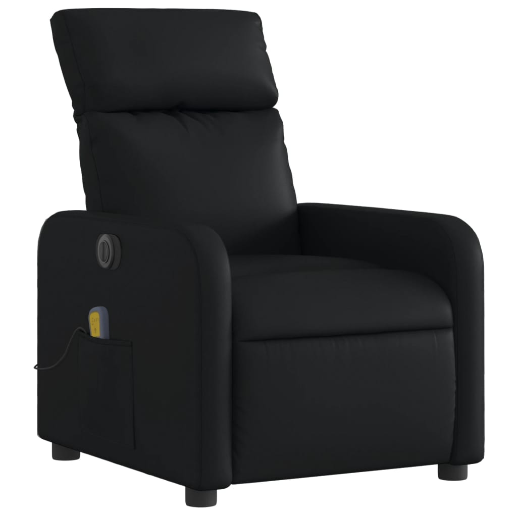 Fauteuil Relax Simili-Cuir Noir