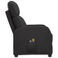 fauteuil massant cuir noir