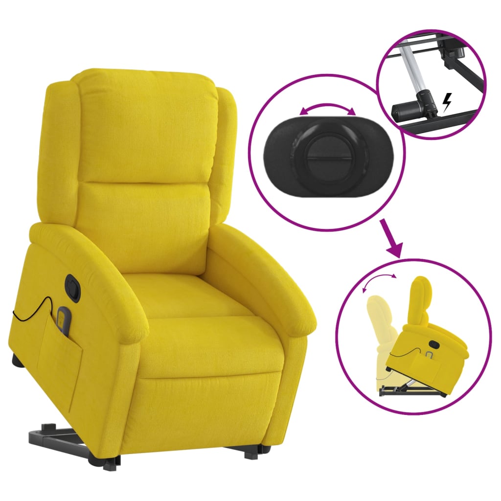 Fauteuil Relax Jaune Moutarde