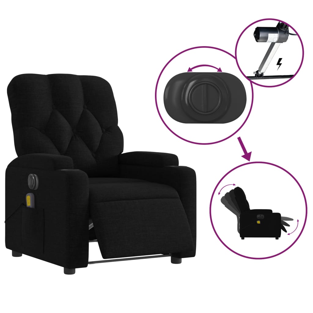 Fauteuil Massant Noir