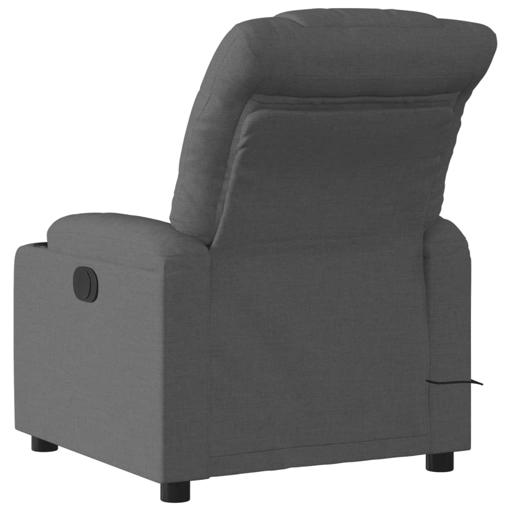 Fauteuil Relax Électrique Gris Foncé