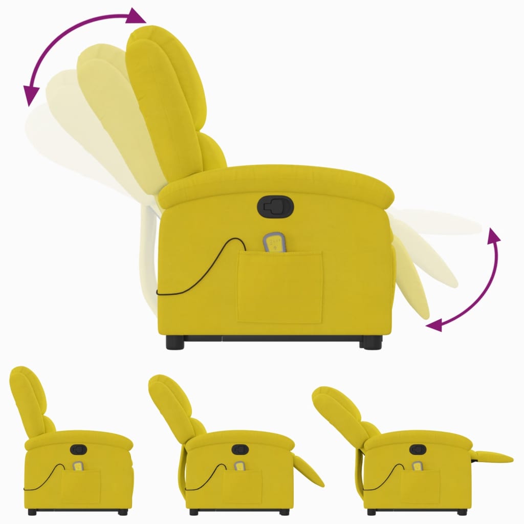 Fauteuil Relax Jaune Moutarde