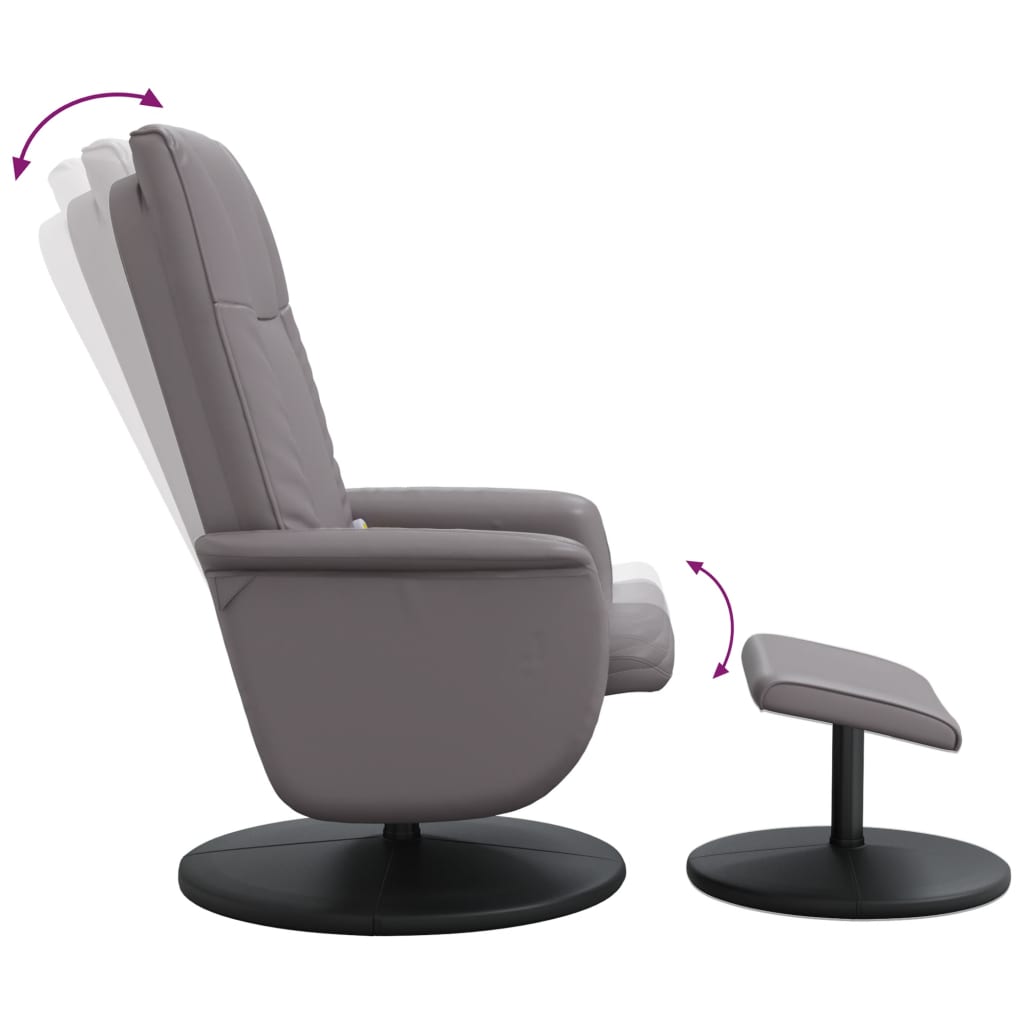 Fauteuil Relaxation Avec Repose Pieds En Cuir