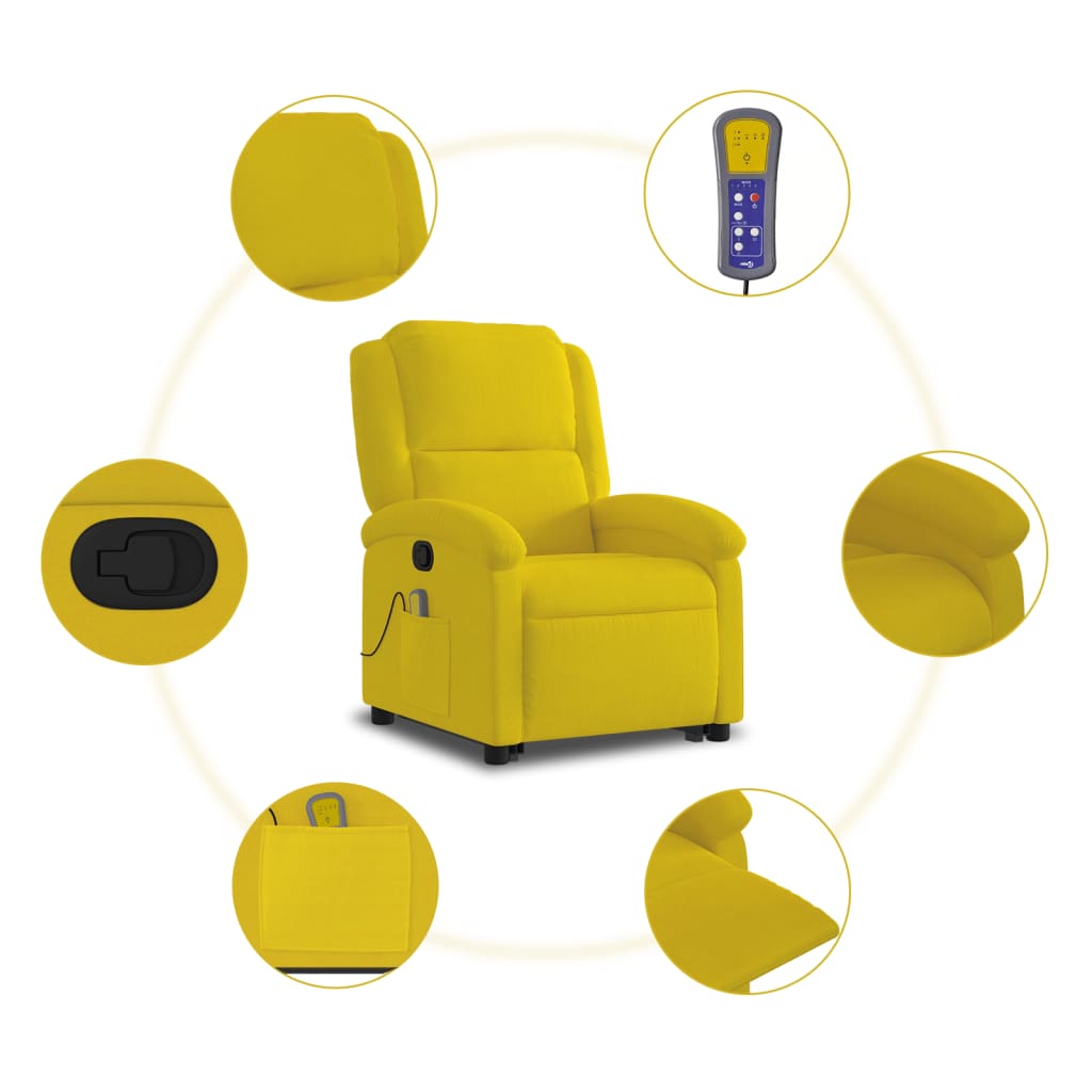 Fauteuil Relax Jaune Moutarde