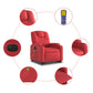 Fauteuil Relaxation Cuir Rouge