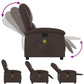 Fauteuil Relax Manuel Marron