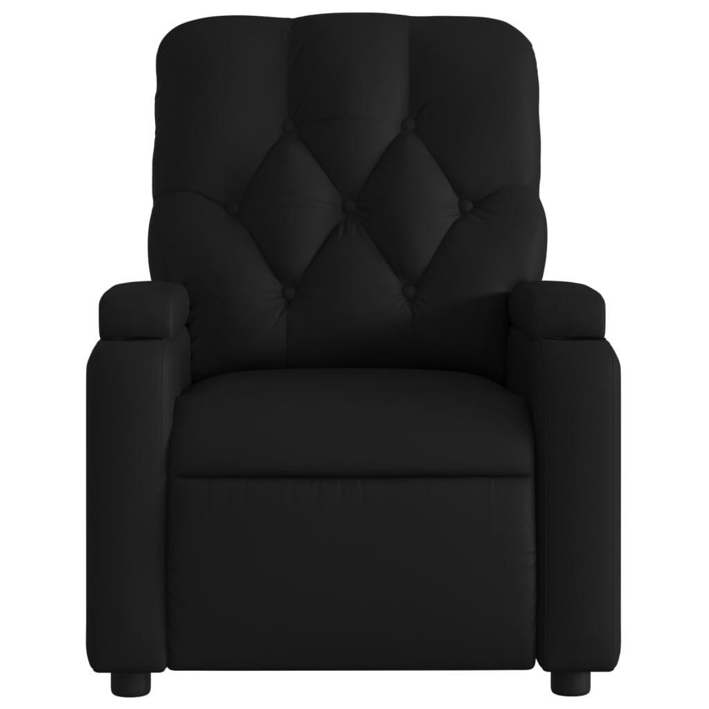 Fauteuil Relax Manuel Noir