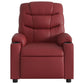 Fauteuil Relax Cuir Rouge Sobre